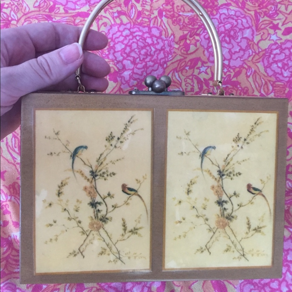 Vintage Annie Laurie Box Purse Chinese Asian Retro